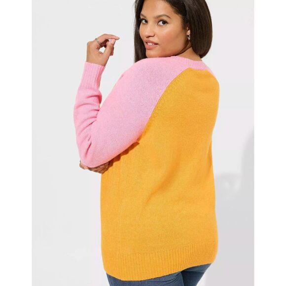 Torrid Womens Size 4 Vegan Cashmere Pullover Sweater Long Sleeve - Picture 9 of 16